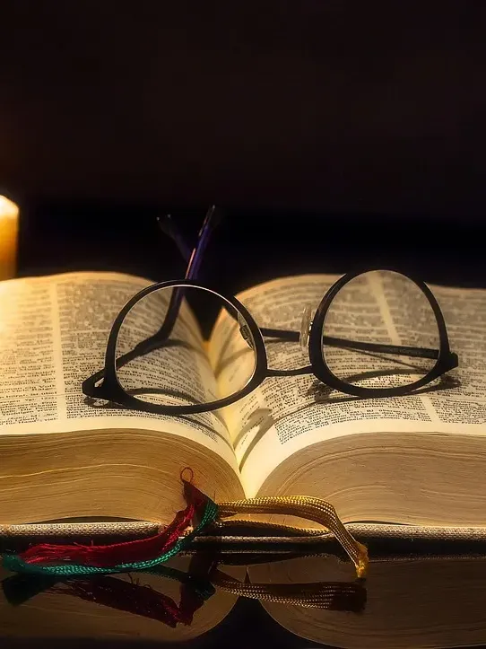 family history book open