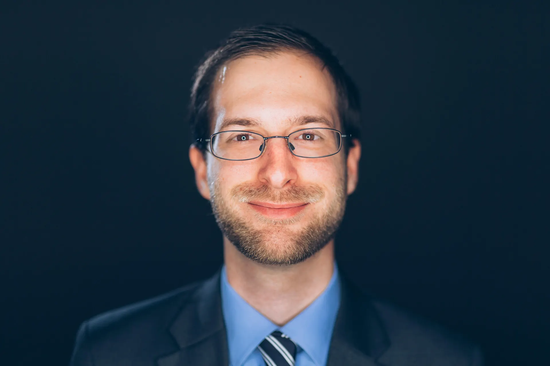 Blogger in a suit